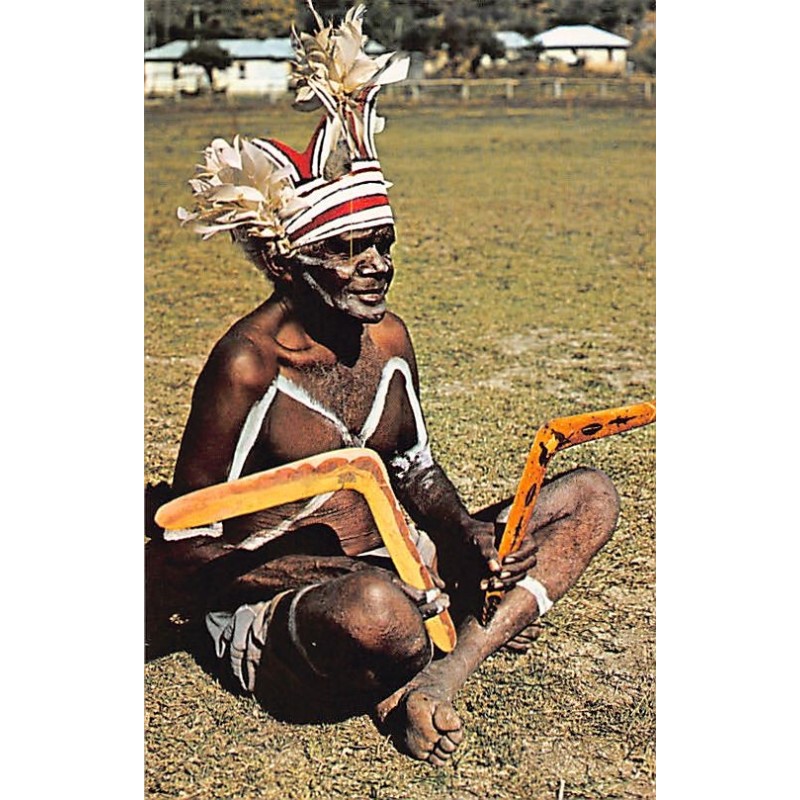 Australia - Australian Aboriginal with Boomerangs - Publ. Murfett Publ. 157