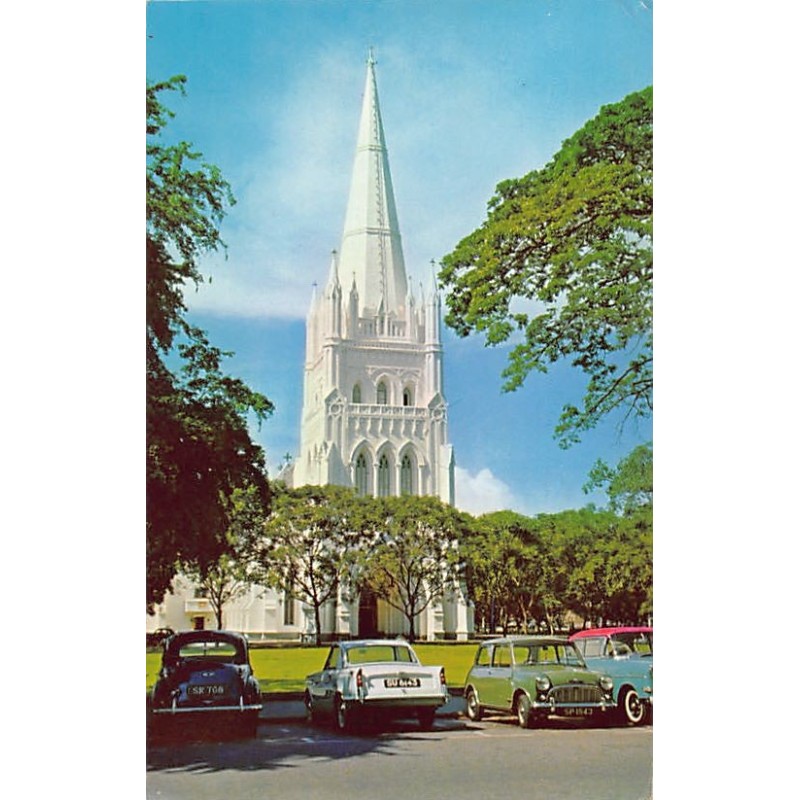 Rare collectable postcards of Singapore. Vintage Postcards of Singapore