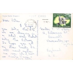 Rare collectable postcards of Singapore. Vintage Postcards of Singapore