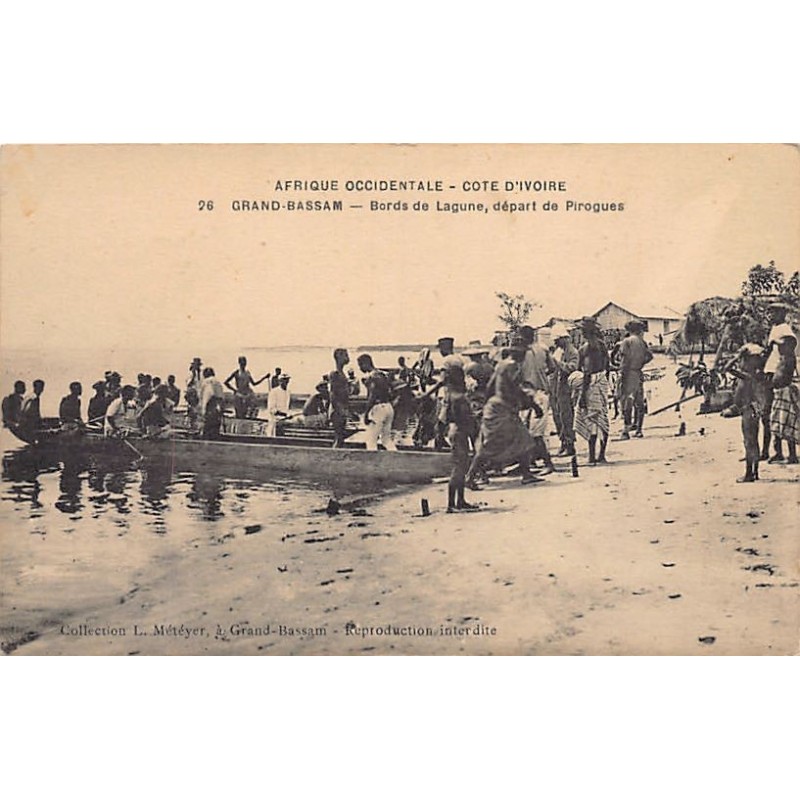 Rare collectable postcards of Ivory Coast - Côte d'Ivoire. Vintage Postcards of Ivory Coast - Côte d'Ivoire