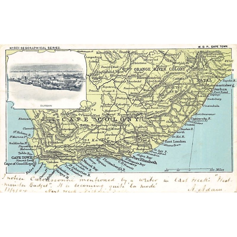Rare collectable postcards of South Africa. Vintage Postcards of South Africa