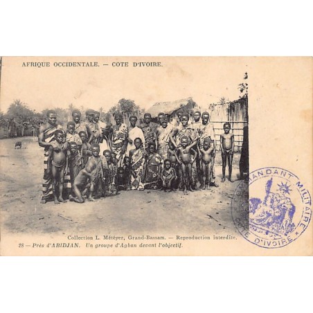 Côte d'Ivoire - Près d'Abidjan - Un groupe d'Agban devant l'objectif - Ed. L. Métayer 28