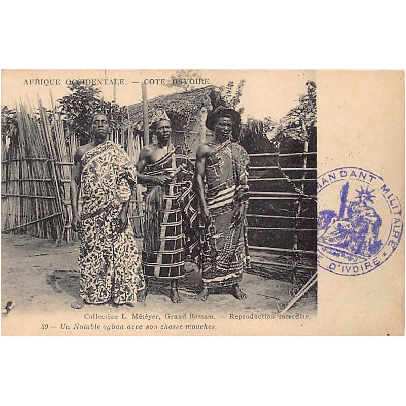 Côte d'Ivoire - Un notable agban avec son chasse-mouches - Ed. L. Métayer 39