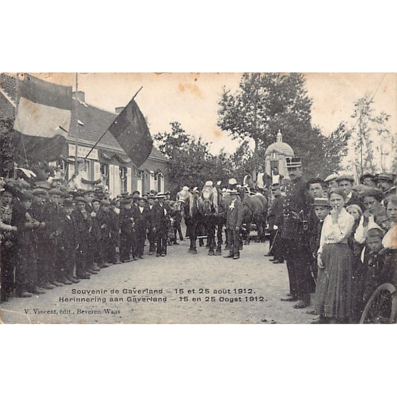 België - Melsele (O. Vl.) Herinnering aan Gaverland - 15 en 25 Oogst 1912