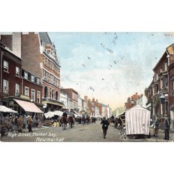 England - NEWMARKET High street, Market Day