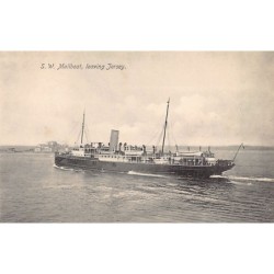 Jersey - S. W. Mailboat leaving Jersey - Publ. Albert Smith 12 45632