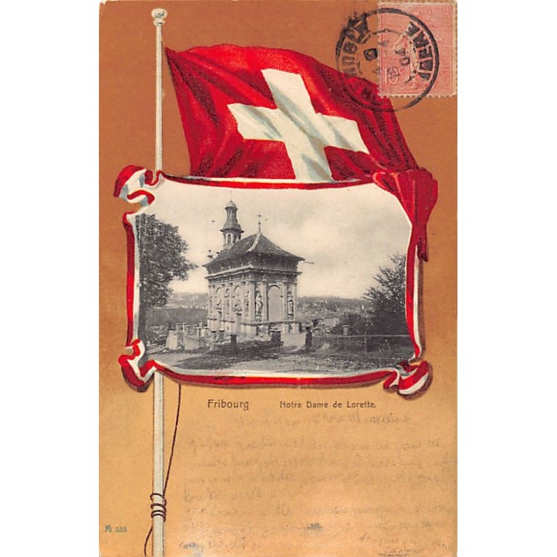 Suisse - FRIBOURG - Notre de Dame de Lorett - Knackstedt & Nather 555 - Ed. Delachaux & Niestlé Série H. 11