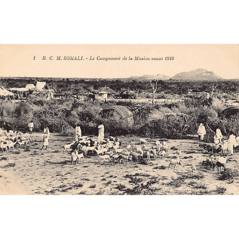 Somalia - BERBERA - The camp in front of the mission in 1910 - Publ. Roman Catholic Mission 1