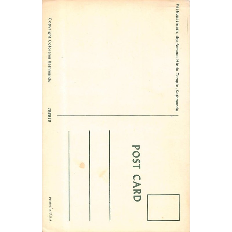Rare collectable postcards of NEPAL. Vintage Postcards of NEPAL