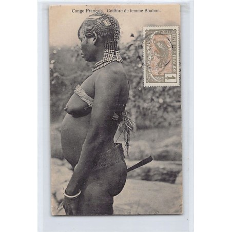 Centrafrique - NU ETHNIQUE - Coiffure de femme Boubou - Ed. Auguste Béchaud