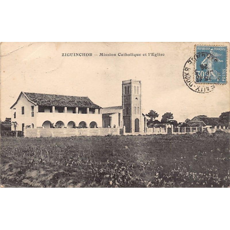 Sénégal - ZIGUINCHOR - Mission Catholique et l'église - Ed. inconnu