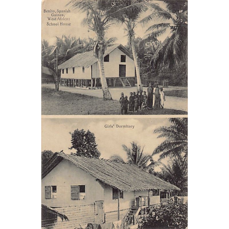 Spanish Guinea - BENITO - School House and Girls' Dormitory - SEE STAMPS.