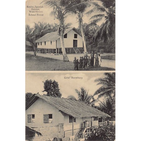 Spanish Guinea - BENITO - School House and Girls' Dormitory - SEE STAMPS.