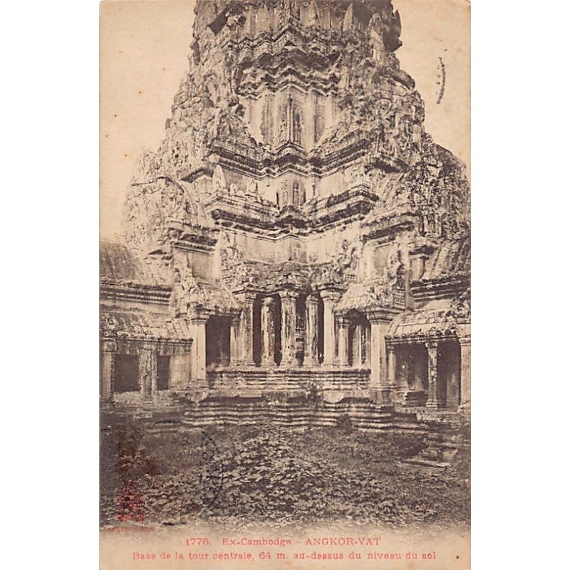 Cambodia - ANGKOR VAT - Base of the central tower - Publ. P. Dieulefils 1776