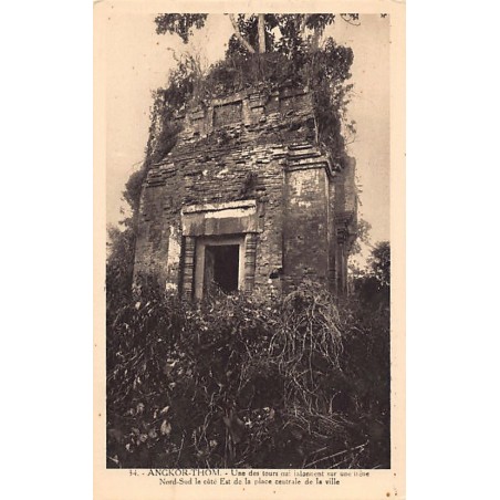 Cambodia - ANGKOR THOM - One of the towers - Publ. Society of Friends of Angkor 34