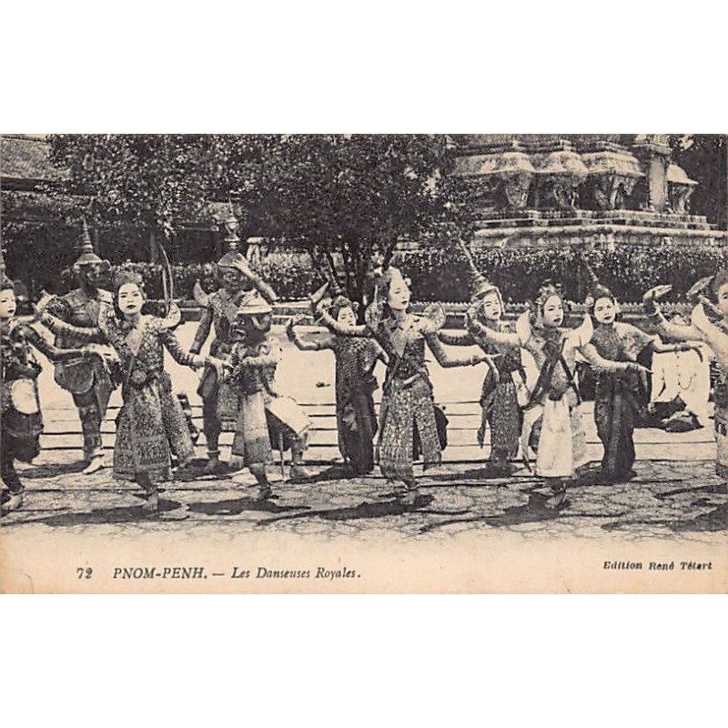 Cambodia - PHNOM PENH - The royal dancers - Publ. René Tétart 72