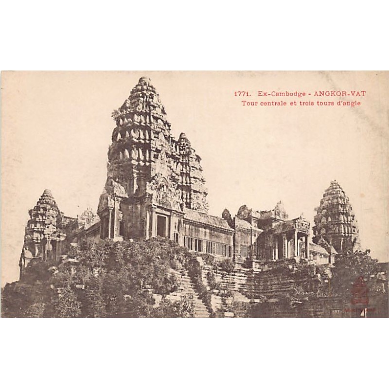 Cambodia - ANGKOR VAT - Central tower - Publ. P. Dieulefils 1771