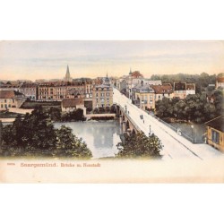 France - Sarreguemines (57) Pont et Neustadt Sarregemünd Brücke mit Neustadt Verl. Gebr. Metz, Tübingen 1904