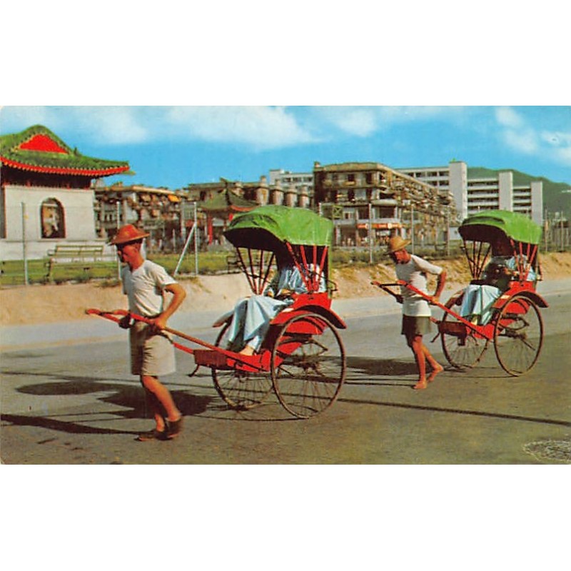 China - HONG KONG - Rickshaw pullers - Publ. Swindon Book Co.