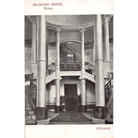 Tunisie - TUNIS - Majestic Hotel - L'escalier - Ed. Weber