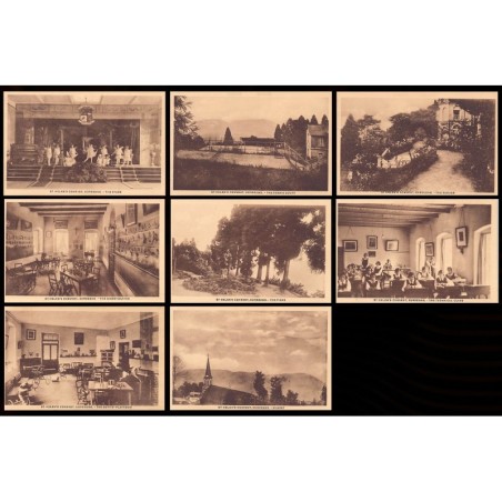 India - KURSEONG - St. Helens Convent - Set of 8 Postcards - Publ. P. G. Evrard.