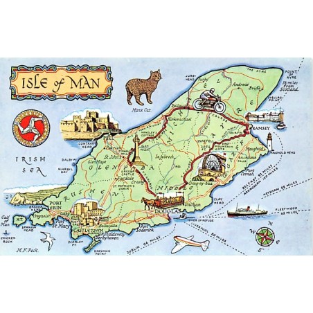 Rare collectable postcards of ISLE OF MAN. Vintage Postcards of ISLE OF MAN