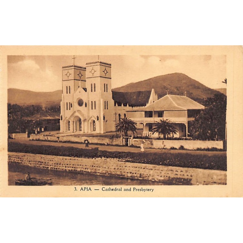 Samoa - APIA - Cathedral and presbitary - Publ. unknown 3