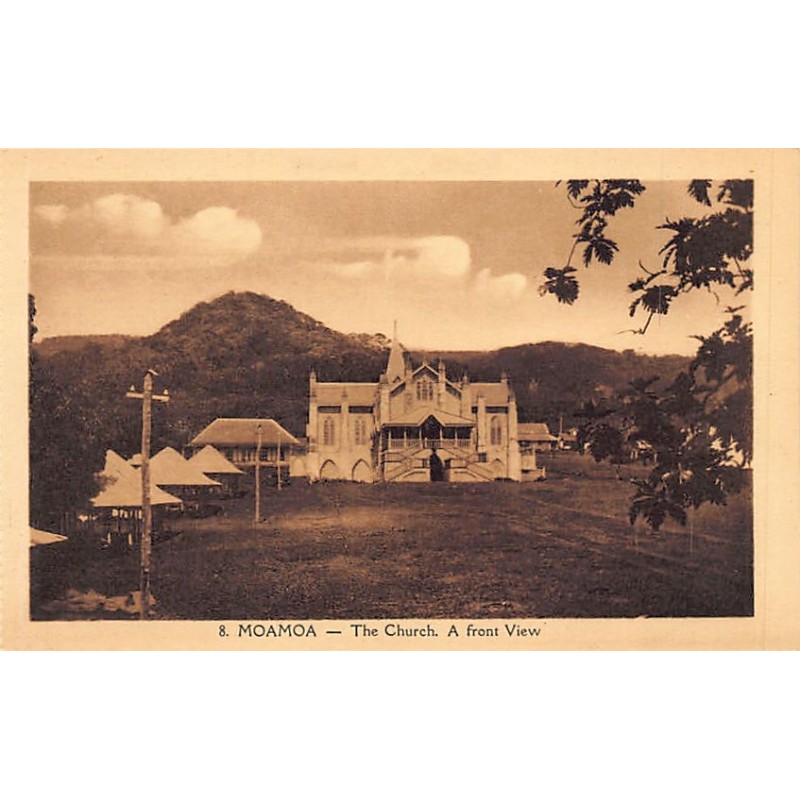 Samoa - MOAMOA - The church - Front view - Publ. unknown 8