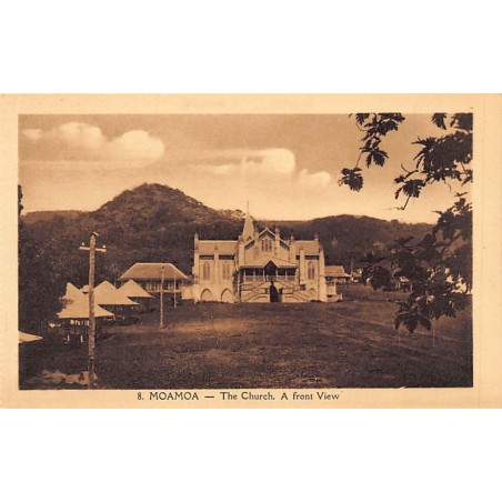 Samoa - MOAMOA - The church - Front view - Publ. unknown 8