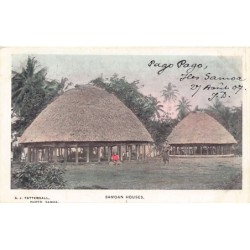 Samoa - Samoan houses -...