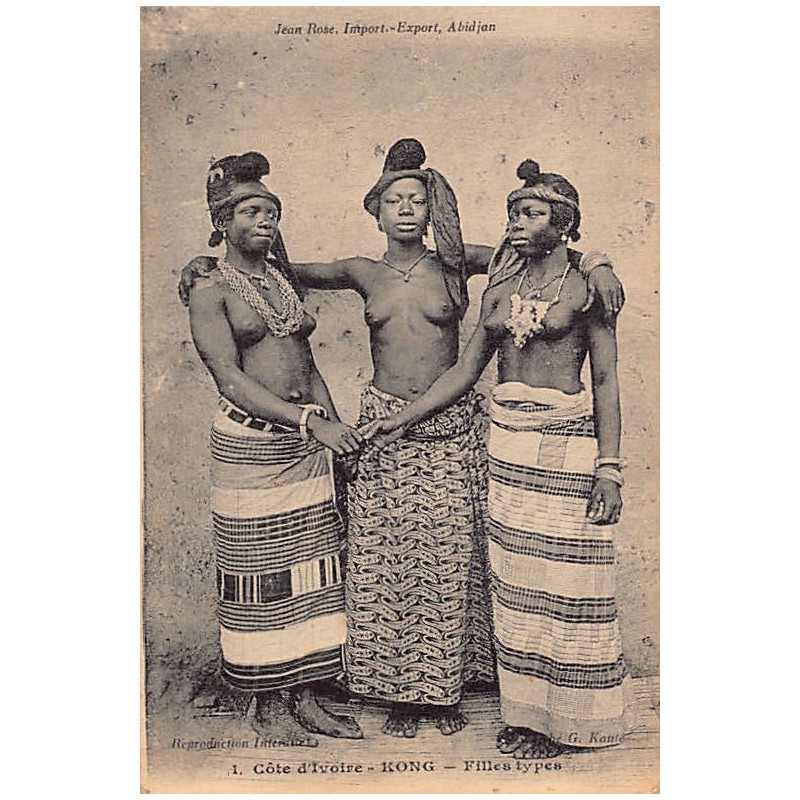Rare collectable postcards of ETHNIC NUDE. Vintage Postcards of ETHNIC NUDE