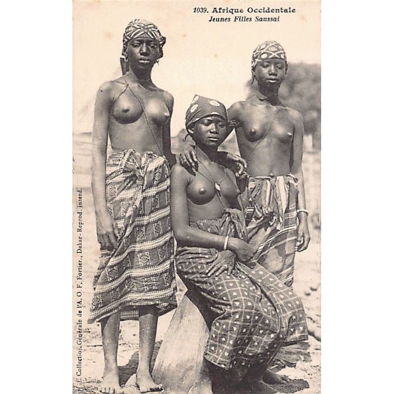 Rare collectable postcards of ETHNIC NUDE. Vintage Postcards of ETHNIC NUDE