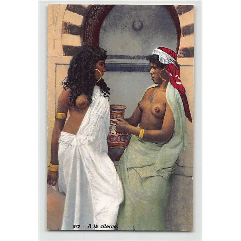 Rare collectable postcards of ETHNIC NUDE. Vintage Postcards of ETHNIC NUDE