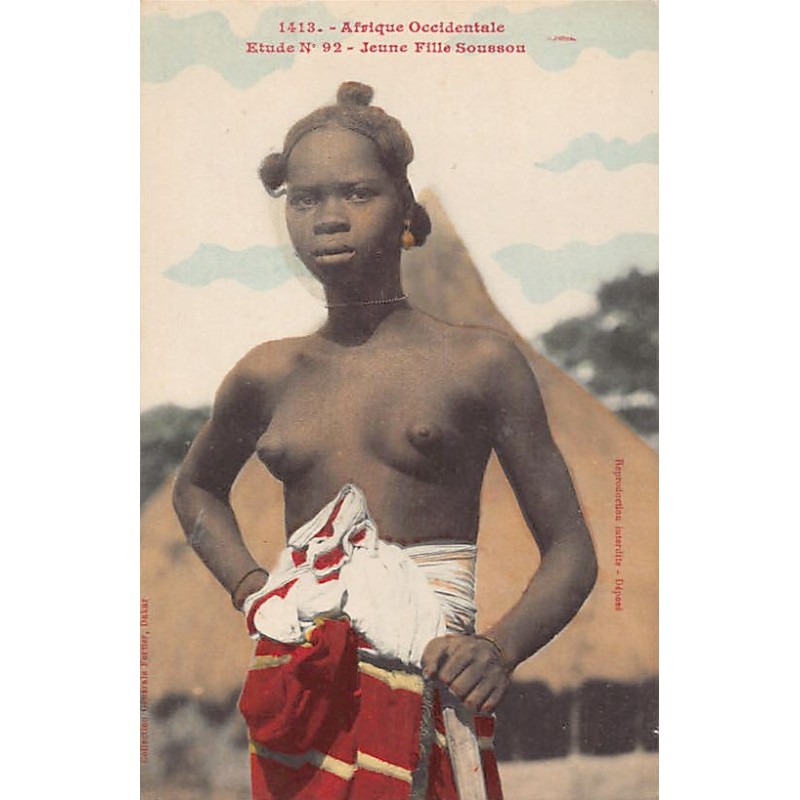 Rare collectable postcards of ETHNIC NUDE. Vintage Postcards of ETHNIC NUDE