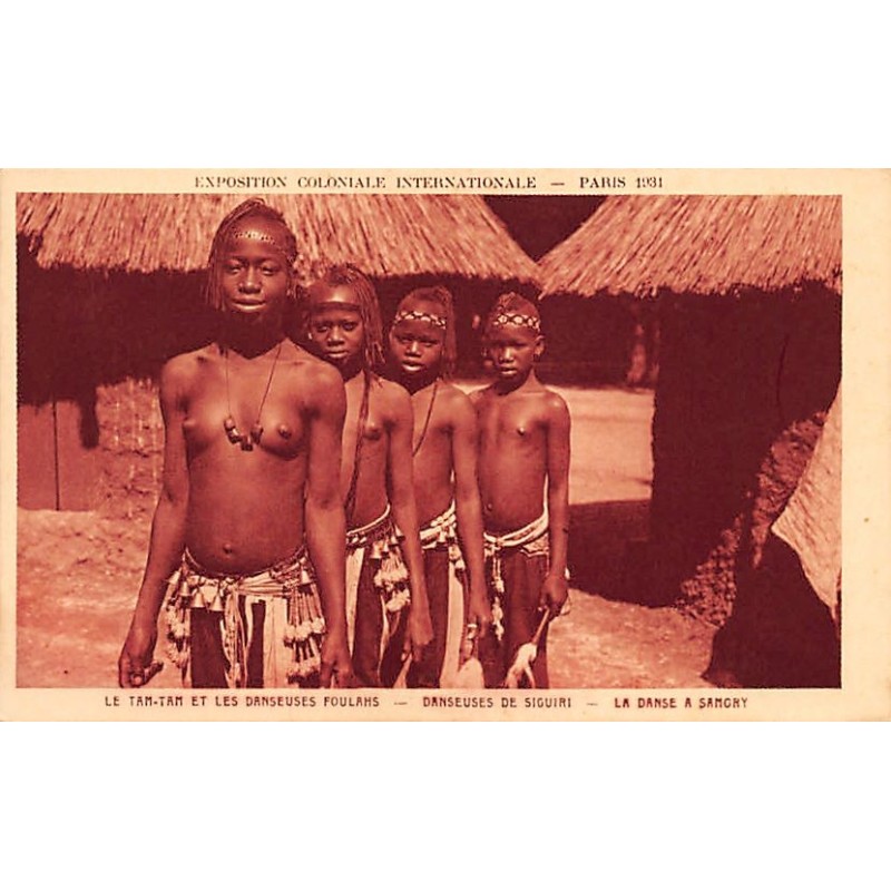 Rare collectable postcards of ETHNIC NUDE. Vintage Postcards of ETHNIC NUDE