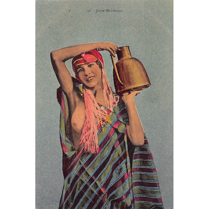 Rare collectable postcards of ETHNIC NUDE. Vintage Postcards of ETHNIC NUDE
