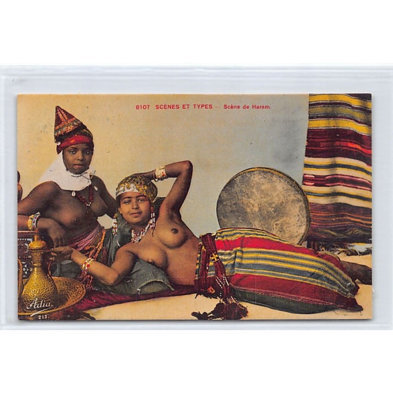 Rare collectable postcards of ETHNIC NUDE. Vintage Postcards of ETHNIC NUDE
