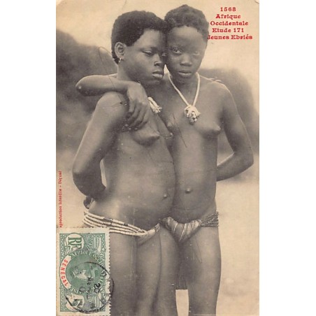 Rare collectable postcards of ETHNIC NUDE. Vintage Postcards of ETHNIC NUDE