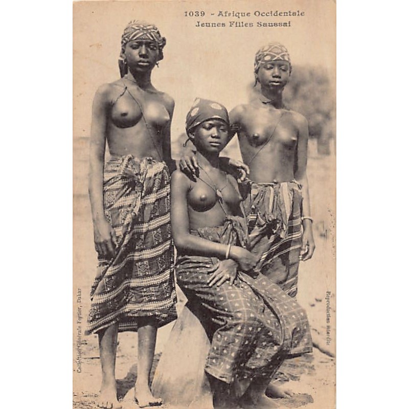 Rare collectable postcards of ETHNIC NUDE. Vintage Postcards of ETHNIC NUDE