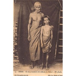 India - Missions of the Jesuits Fathers in Madurai - An old catechist of the Mission - Publ. Propagation de la Foi 23
