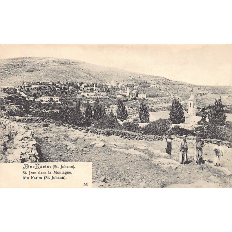 Israel - EIN KAREM - Bird's eye view - Publ. Fr. Vester & Co. 56
