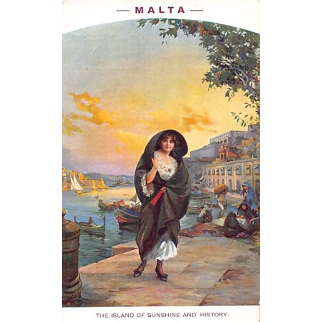 Rare collectable postcards of MALTA. Vintage Postcards of MALTA