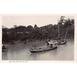 Malaysia - On the Klang River - REAL PHOTO - Publ. The Federal Rubber Stamp Co.