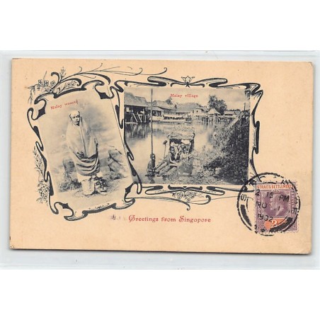 Rare collectable postcards of SINGAPORE. Vintage Postcards of SINGAPORE